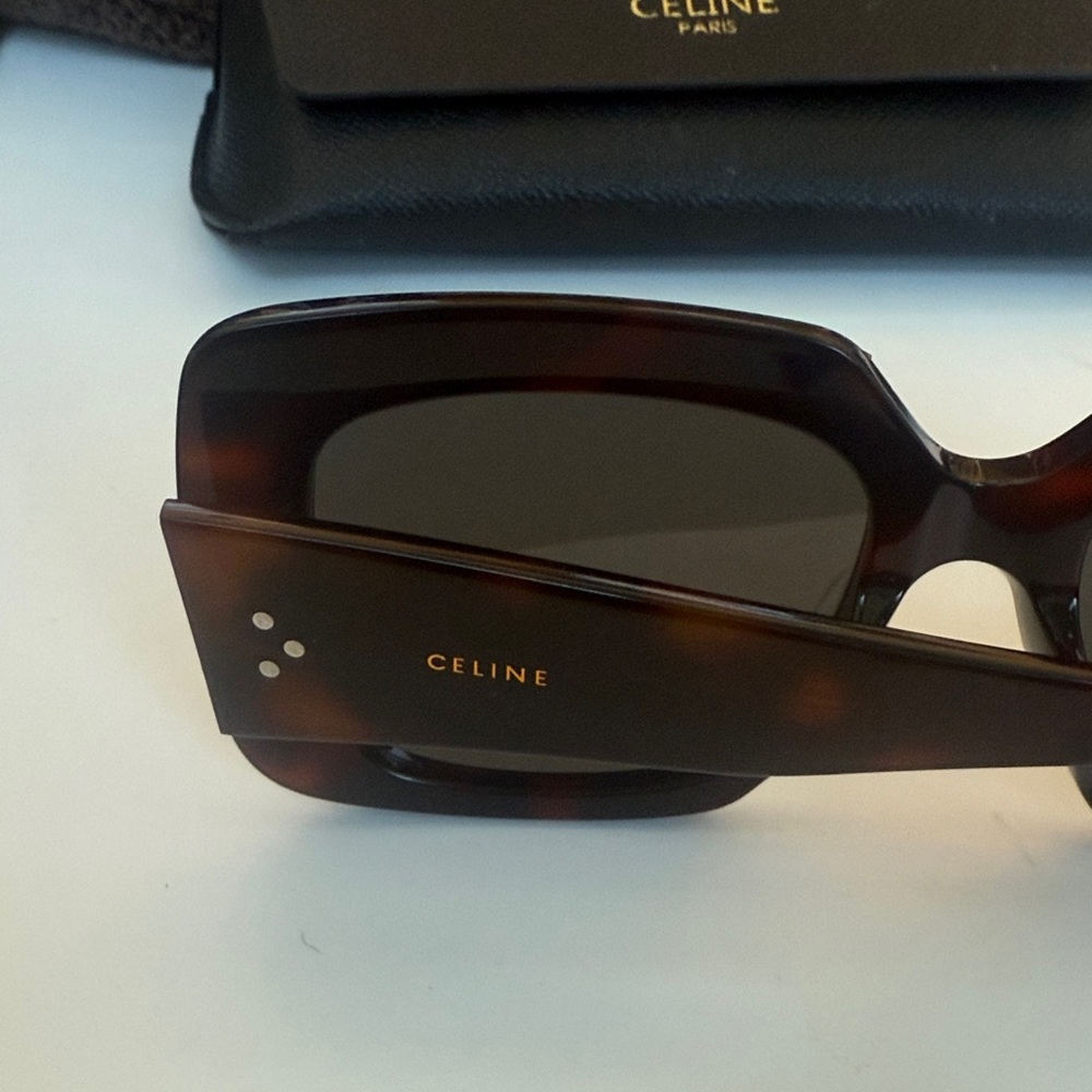 Celine Brown Square Sunglasses - image 2